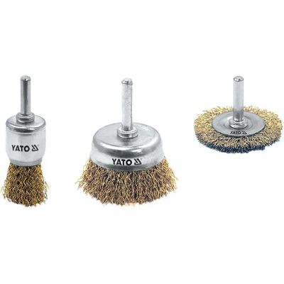 Yato YT-4755 Børstesett - 6 mm, Stahl, 7500 RPM Yato YT-4755 Børstesett - 6 mm, Stahl, 7500 RPM
