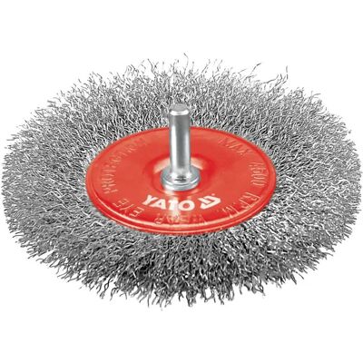 YATO YT-4758 Escova de Ferramenta Rotativa - 100mm Vermelho Aço YATO YT-4758 Escova de Ferramenta Rotativa - 100mm Vermelho Aço