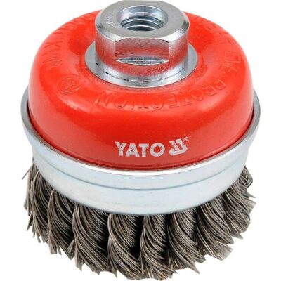 Yato YT-4768 Spazzola in filo di acciaio inossidabile - Accessorio per utensili rotanti Yato YT-4768 Spazzola in filo di acciaio inossidabile - Accessorio per utensili rotanti