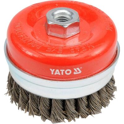 Yato YT-4769 Roterend Gereedschap Accessoire - Stalen Borstel 10cm Yato YT-4769 Roterend Gereedschap Accessoire - Stalen Borstel 10cm