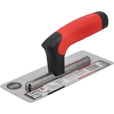 Yato YT-5214 Truelle de maçon - Acier inoxydable durable - Finition professionnelle Yato YT-5214 Truelle de maçon - Acier inoxydable durable - Finition professionnelle