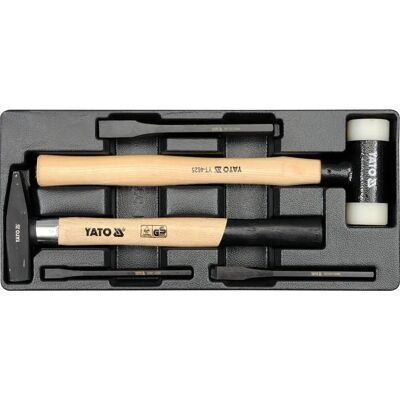 Yato YT-5540 Hammer Set - Tool Tray with Hammer and Punches Yato YT-5540 Hammer Set - Tool Tray with Hammer and Punches