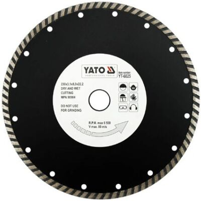 Yato YT-6025 Turbo-Radkranzdiamanttrennscheibe - Schleifmittel Yato YT-6025 Turbo-Radkranzdiamanttrennscheibe - Schleifmittel