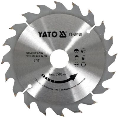 YATO YT-6065 Wolframcarbid Kreissägeblatt - Holz & Kunststoff YATO YT-6065 Wolframcarbid Kreissägeblatt - Holz & Kunststoff