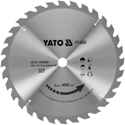 Yato YT-6085 Kreissägeblatt - Holz - 400mm Yato YT-6085 Kreissägeblatt - Holz - 400mm