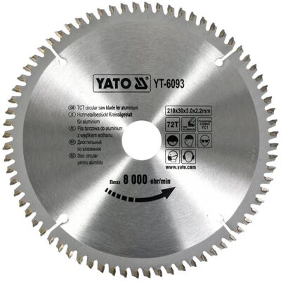 Yato YT-6093 Kreissägeblatt - Aluminium-Sägeblatt Yato YT-6093 Kreissägeblatt - Aluminium-Sägeblatt