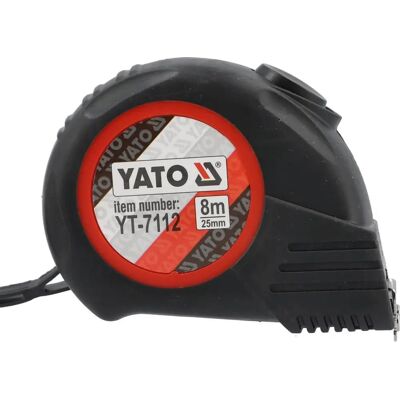 Yato YT-7112 Mittanauha - 8 m, 25 mm, Musta Yato YT-7112 Mittanauha - 8 m, 25 mm, Musta