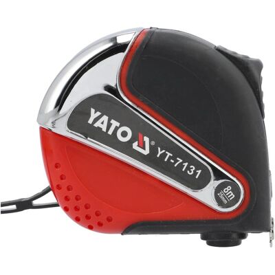 Yato YT-7131 mittanauha - 8 m, musta, punainen, ruostumaton teräs Yato YT-7131 mittanauha - 8 m, musta, punainen, ruostumaton teräs