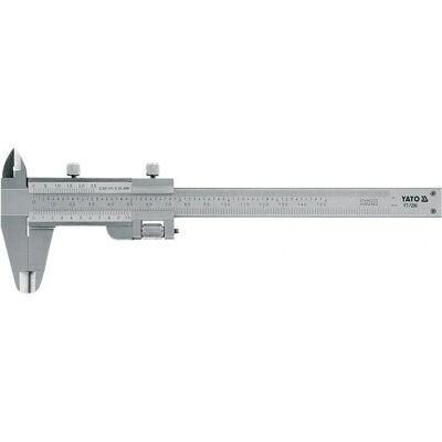 Yato YT-7200 Paquímetro - 150mm, 0.02mm, Aço inoxidável Yato YT-7200 Paquímetro - 150mm, 0.02mm, Aço inoxidável