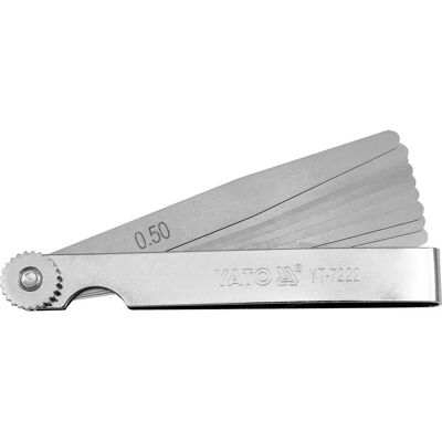 YATO - YT-7222 - 0.05-0.5 mm - Jauge de espessura YATO - YT-7222 - 0.05-0.5 mm - Jauge de espessura