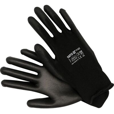 YATO YT-7473 Haushaltshandschuhe - Schwarz Nylon Schutz YATO YT-7473 Haushaltshandschuhe - Schwarz Nylon Schutz