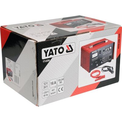 Yato YT-8304 Batterielader - Unterstützt 12V/24V, 16A, Kompakt Yato YT-8304 Batterielader - Unterstützt 12V/24V, 16A, Kompakt