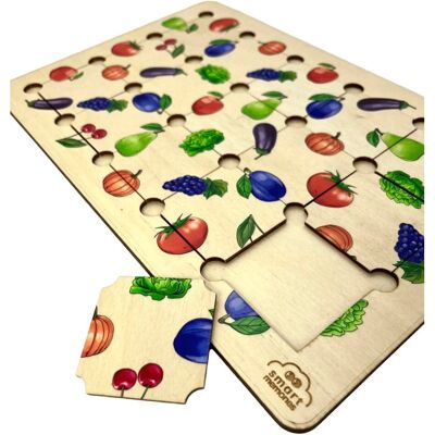 Smart Memories - Puzzle logiczny - Owoce i warzywa Smart Memories - Puzzle logiczny - Owoce i warzywa