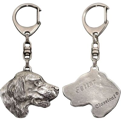 Art-Dog - Laverack English Setter - Argenté - Porte-clés - Publicité Art-Dog - Laverack English Setter - Argenté - Porte-clés - Publicité