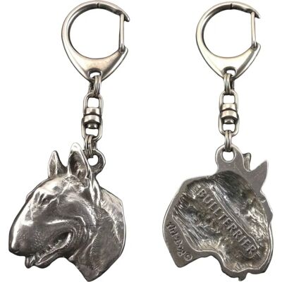 Art-Dog - Bull Terrier Bully II - Silver plated - Bull Terrier figure - Keychain - Publicité Art-Dog - Bull Terrier Bully II - Silver plated - Bull Terrier figure - Keychain - Publicité