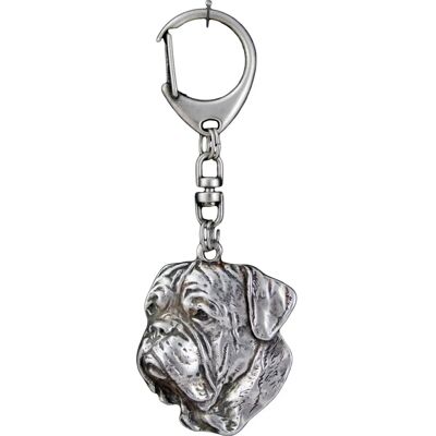 Art-Dog Bordeauxdog II - Porte-clés argenté - Cadeau de race de chien - Publicité Art-Dog Bordeauxdog II - Porte-clés argenté - Cadeau de race de chien - Publicité