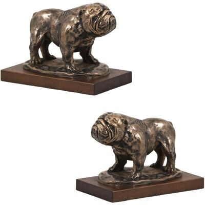 Art-Dog Bulldog - Mała brązowa figurka psa na biurko lub półkę - Ekskluzywna edycja Art-Dog Bulldog - Mała brązowa figurka psa na biurko lub półkę - Ekskluzywna edycja