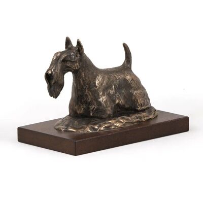 Rzeźba Scottish Terrier Aberdeenie brązowa - Figura biurowa, Trofeum na wystawę psów Rzeźba Scottish Terrier Aberdeenie brązowa - Figura biurowa, Trofeum na wystawę psów