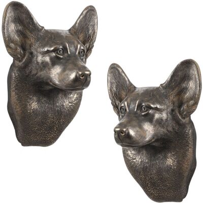 Art-Dog Pembroke Welsh Corgi - Rzeźba psa, wiszący bust - Dekoracja psa Art-Dog Pembroke Welsh Corgi - Rzeźba psa, wiszący bust - Dekoracja psa