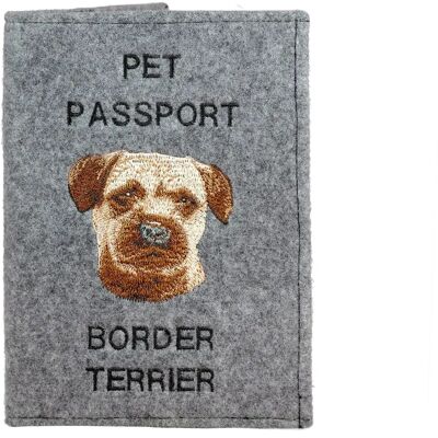 Art-Dog - Border Terrier - Felt - 17x12.5 cm - Paszportów holder Art-Dog - Border Terrier - Felt - 17x12.5 cm - Paszportów holder