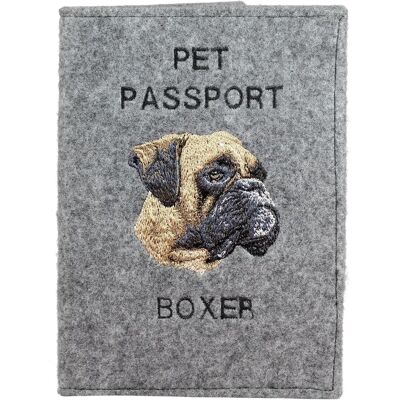 Art-Dog - Boxer II - Filc - 17x12.5 cm - Portfel paszportowy Art-Dog - Boxer II - Filc - 17x12.5 cm - Portfel paszportowy