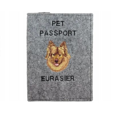 Art-Dog - Eurasier - Felt - Passport case Art-Dog - Eurasier - Felt - Passport case