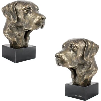 Estatua de Labrador Retriever de Art-Dog - Artesanía en Bronce Frío - Decoración Interior Elegante Estatua de Labrador Retriever de Art-Dog - Artesanía en Bronce Frío - Decoración Interior Elegante