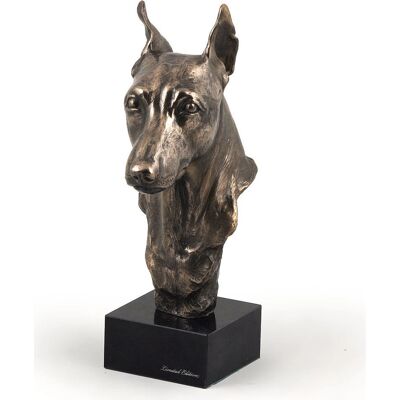Rzeźba psa Miniatura Pinscher - Brązowa - Trofeum - Dekoracja wnętrz Rzeźba psa Miniatura Pinscher - Brązowa - Trofeum - Dekoracja wnętrz