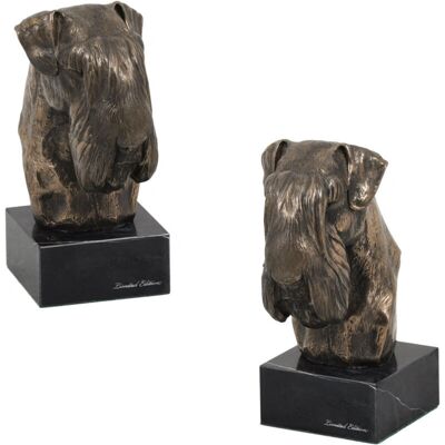 Art-Dog Schnauzer II - Rzeźba psa, bust na kamiennej podstawie, statuetka, trofeum na wystawę psów Art-Dog Schnauzer II - Rzeźba psa, bust na kamiennej podstawie, statuetka, trofeum na wystawę psów