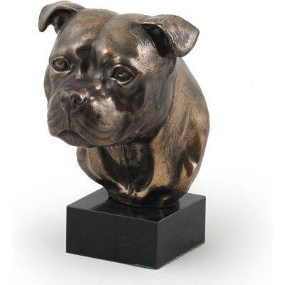 Art-Dog Staffy I - Brązowa figurka psa, rzeźba, trofeum na wystawę psów Art-Dog Staffy I - Brązowa figurka psa, rzeźba, trofeum na wystawę psów