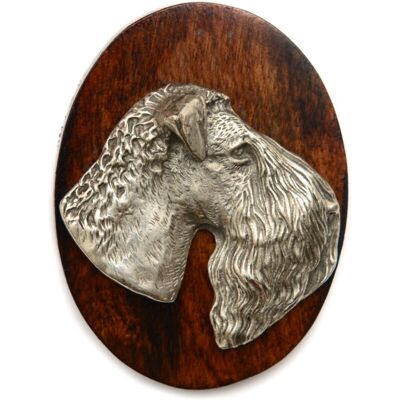 Art-Dog - KerryBlue Terrier - Wood - Silver-plated - Pin Art-Dog - KerryBlue Terrier - Wood - Silver-plated - Pin