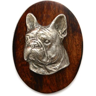 Art-Dog - Bulldog francés II - Drewniana podstawa - 5x7 cm - Pin Art-Dog - Bulldog francés II - Drewniana podstawa - 5x7 cm - Pin