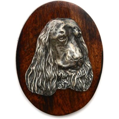 Art-Dog - Cocker Spaniel inglés I - drewno - rodowany na srebro - 5x7 cm - Broszka Art-Dog - Cocker Spaniel inglés I - drewno - rodowany na srebro - 5x7 cm - Broszka