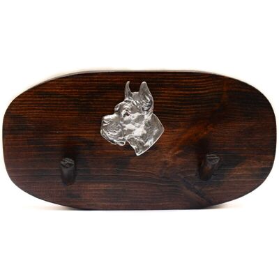 Art-Dog - Alano I - drewno sosnowe - relief srebrny - wieszak Art-Dog - Alano I - drewno sosnowe - relief srebrny - wieszak