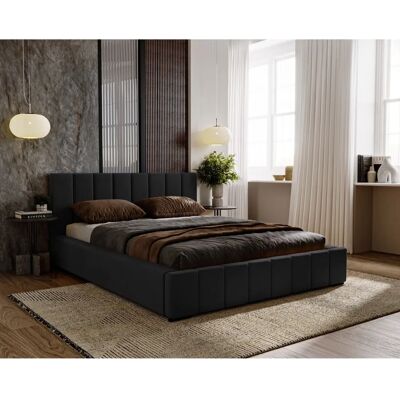 Sconto Polsterbett - schwarz - 135x100cm - Stauraum Sconto Polsterbett - schwarz - 135x100cm - Stauraum