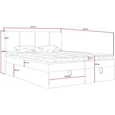 Höffner Blau Boxspringbett mit Stauraum - Boxbett Höffner Blau Boxspringbett mit Stauraum - Boxbett