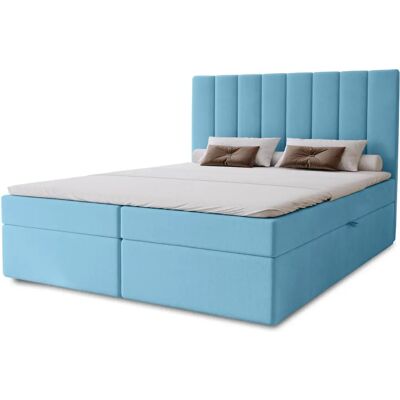 Sconto Blau Boxspringbett mit Stauraum - Boxspringbett Sconto Blau Boxspringbett mit Stauraum - Boxspringbett