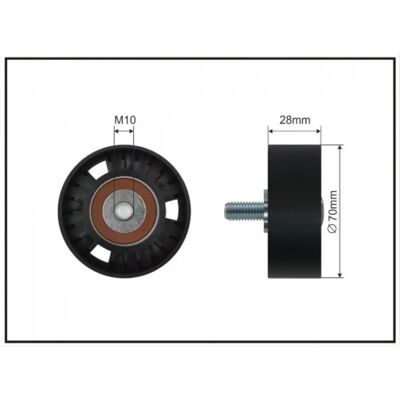 CAFFARO 11-60 SC V-snaar spanner pulley - V-belt tensioner pulley CAFFARO 11-60 SC V-snaar spanner pulley - V-belt tensioner pulley