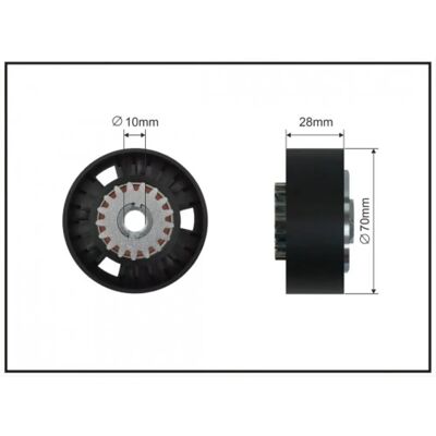 Caffaro Ribbelen riemenspanner - Spanner voor V-riem Caffaro Ribbelen riemenspanner - Spanner voor V-riem