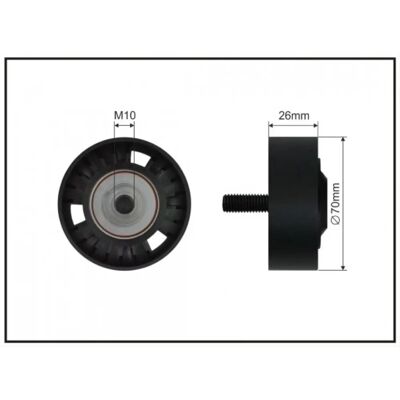 Caffaro 500189 SC - Tensionator de curea nervurată întărit pentru Porsche Caffaro 500189 SC - Tensionator de curea nervurată întărit pentru Porsche