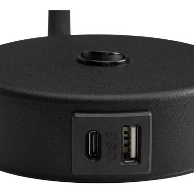 Lampa ścienna USB Lagos - Czarna - G9 8W Lampa ścienna USB Lagos - Czarna - G9 8W