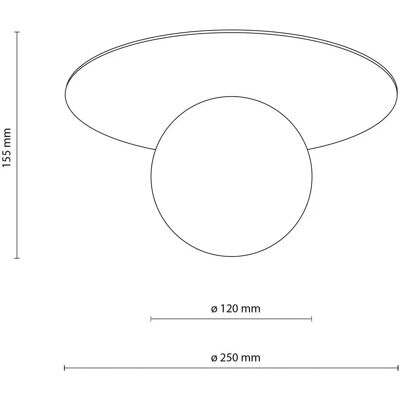 Lampa sufitowa TK Lighting Rondo 45 cm - Lin - Lampa sufitowa - Klasyczny Minimalistyczny Lampa sufitowa TK Lighting Rondo 45 cm - Lin - Lampa sufitowa - Klasyczny Minimalistyczny