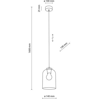 TK Lighting Molly Smukła Lampa Wisząca - Lampa sufitowa TK Lighting Molly Smukła Lampa Wisząca - Lampa sufitowa