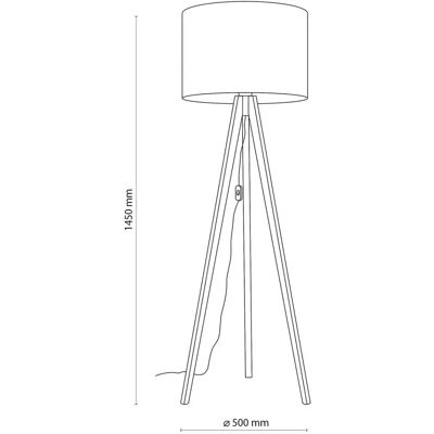 TK Lighting - Grand Orzech - Beige - Staande lamp TK Lighting - Grand Orzech - Beige - Staande lamp