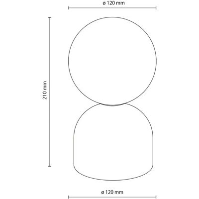 TK Lighting Miki Globe Lampka Nocna Mentha - Lampka Nocna TK Lighting Miki Globe Lampka Nocna Mentha - Lampka Nocna