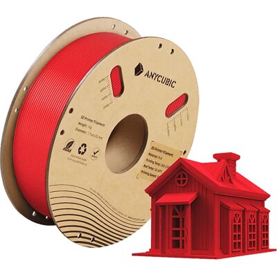 Czerwony filament PLA 1,75 mm od Anycubic - Materiał do druku 3D Czerwony filament PLA 1,75 mm od Anycubic - Materiał do druku 3D