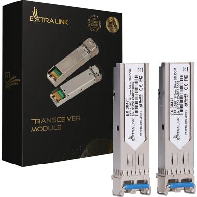 Extralink SFP 1.25G 2-Pack - Verkkotransceiver Extralink SFP 1.25G 2-Pack - Verkkotransceiver
