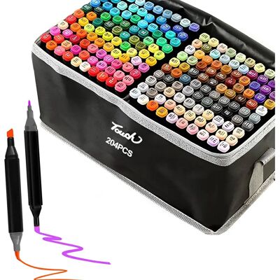 Extralink Alkoholmarker-Set - Marker, Kunstbedarf, 204 Stück Extralink Alkoholmarker-Set - Marker, Kunstbedarf, 204 Stück