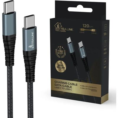 Extralink CABESL07 USB-Kabel - USB 2.0 - 1,2 m - Schwarz Extralink CABESL07 USB-Kabel - USB 2.0 - 1,2 m - Schwarz