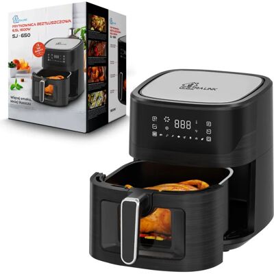 Extralink Marca SJ-650 Freidora de aire - 6.5L, 1600W, Negra - Freidora de aire Extralink Marca SJ-650 Freidora de aire - 6.5L, 1600W, Negra - Freidora de aire